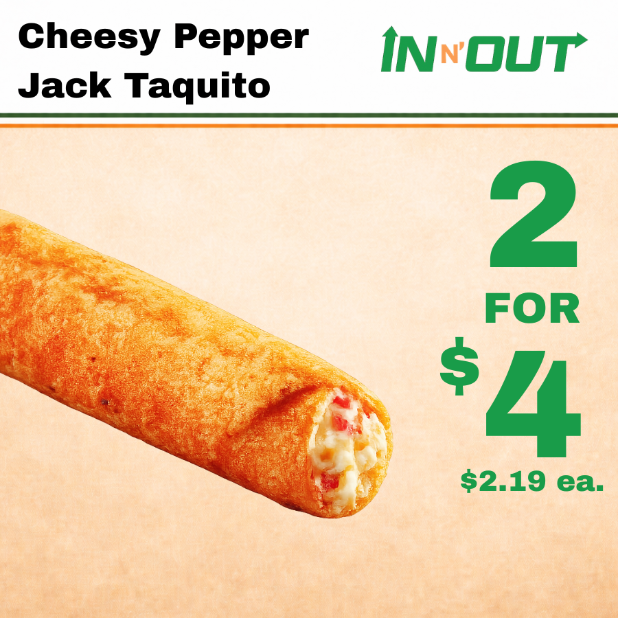 Cheesy Pepper Jack Taquito